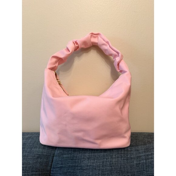 Stoney Clover Lane Classic Scrunch Handle Bag Purse Nylon Flamingo - Picture 6 of 12